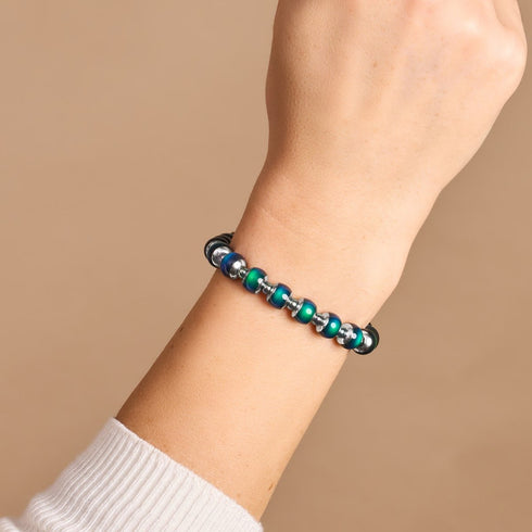 Chromata | Silver x Lilac | Mood Stone Charm Bracelet