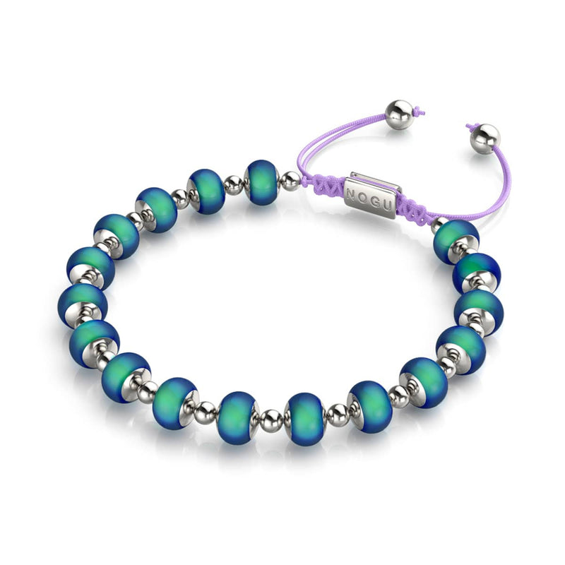 Chromata | Silver x Lilac | Mood Stone Charm Bracelet