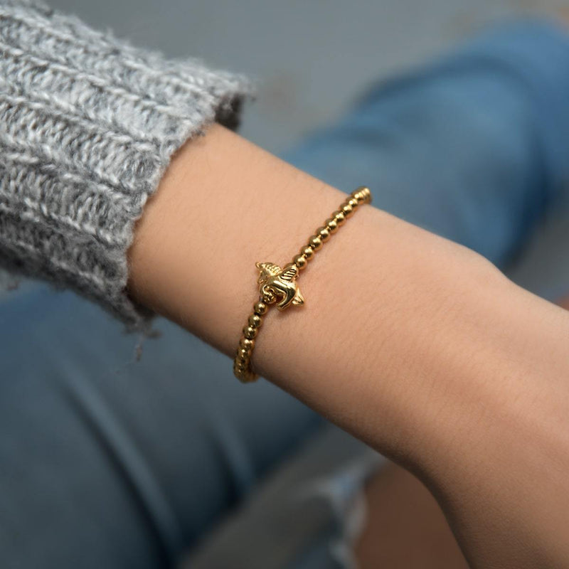 Pegasus | 18k Gold | Winged Unicorn Charm Bracelet