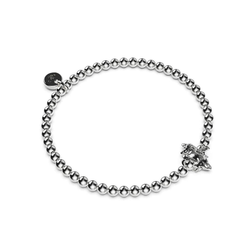 Pegasus | Silver | Winged Unicorn Charm Bracelet