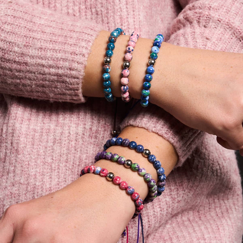 Picasso Porcelain Macrame Bracelet | Oceanica