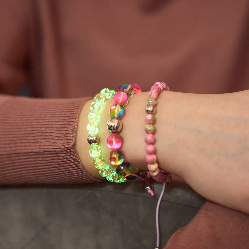 Picasso Porcelain Macrame Bracelet | Strawberry Fields