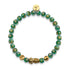 Mini Pixiu Feng Shui Bracelet | EARTH Element | Green Agate x 18k Gold