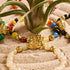Pixiu Feng Shui Bracelet | GOLD Element | White Agate x 18k Gold