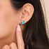 Aquamarine | .925 Sterling Silver | Prisma Stud Earrings