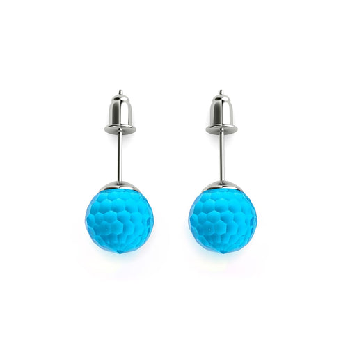 Aquamarine | .925 Sterling Silver | Prisma Stud Earrings