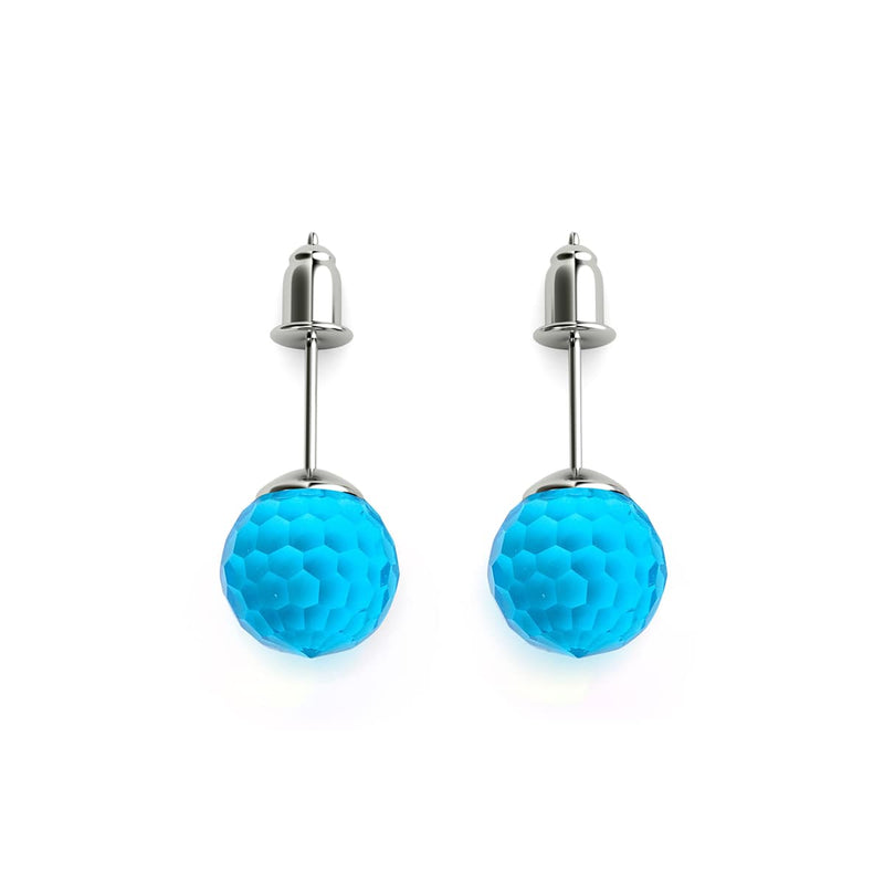 Aquamarine | .925 Sterling Silver | Prisma Stud Earrings