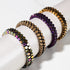 Sacred Geom | Purple Hematite | Gunmetal | Octahedron Bracelet