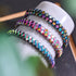 Sacred Geom | Rainbow Hematite | Unicorn Silver x Spectrum | Octahedron Bracelet