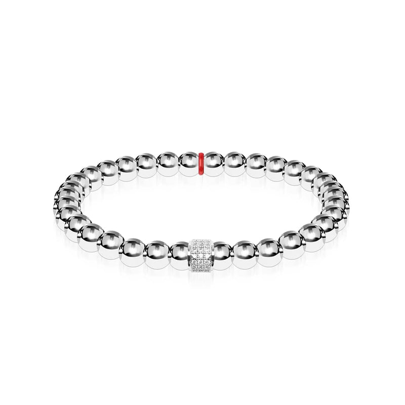 White Crystal Pave | Santa Charm Bracelet