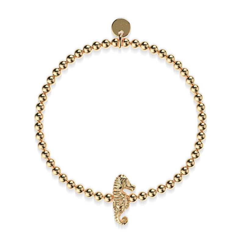 Reef | 18k Gold | Seahorse Charm Bracelet