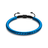 Serpentine | Blue Hematite x Gunmetal | Wave Bracelet
