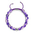 Grape Soda | Shimmer Glass | Macrame Bracelet