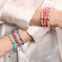 Lavender Fizz | Shimmer Glass | Macrame Bracelet