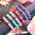 Lavender Fizz | Shimmer Glass | Macrame Bracelet