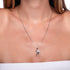 Aruba | .925 Sterling Silver | Crystal Flamingo Infinity Clasp Necklace