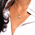Aruba | .925 Sterling Silver | Crystal Flamingo Infinity Clasp Necklace