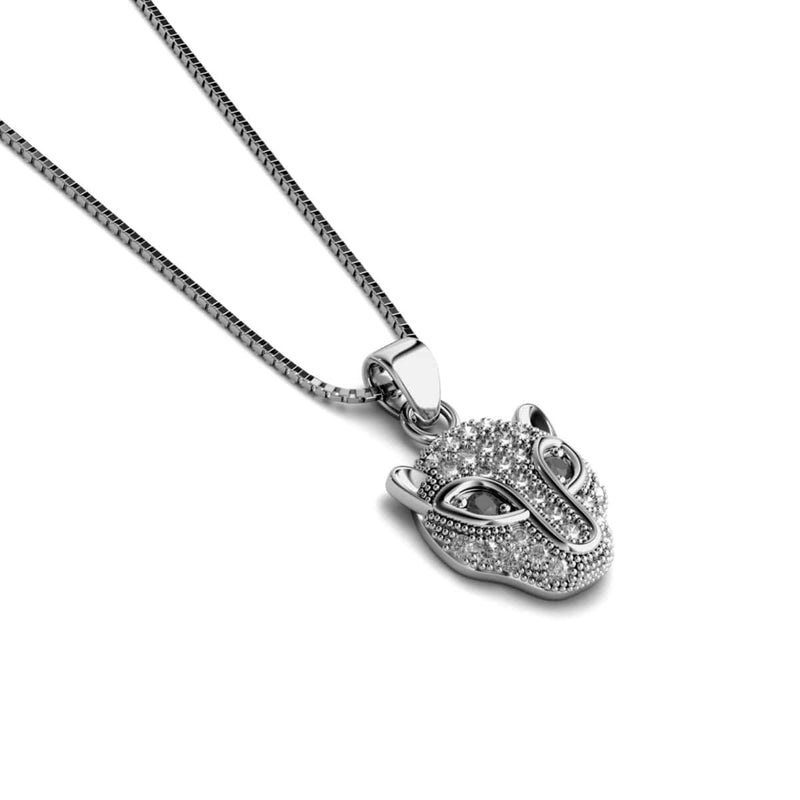 Fierce | .925 Sterling Silver | Crystal Cat Infinity Clasp Necklace