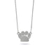 Paw | .925 Sterling Silver | Crystal Pup Print Infinity Clasp Necklace
