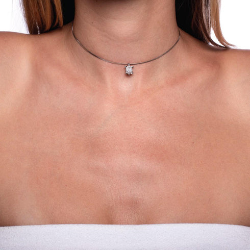 Tortuga | .925 Sterling Silver | Crystal Sea Turtle Infinity Clasp Necklace