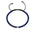 Lapis | .925 Sterling Silver | Focus Gemstone Macrame Bracelet