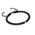 Onyx | .925 Sterling Silver | Focus Gemstone Macrame Bracelet