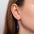 Lapis | .925 Sterling Silver | Chain Drop Threader Gemstone Earrings