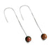 Red Picasso Jasper | .925 Sterling Silver | Gemstone Chain Drop Threader Earrings