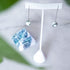 Tree Agate | .925 Sterling Silver | Chain Drop Threader Gemstone Earrings