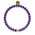 Amethyst | .925 Sterling Gold Vermeil | Healing Gemstone Bead Bracelet