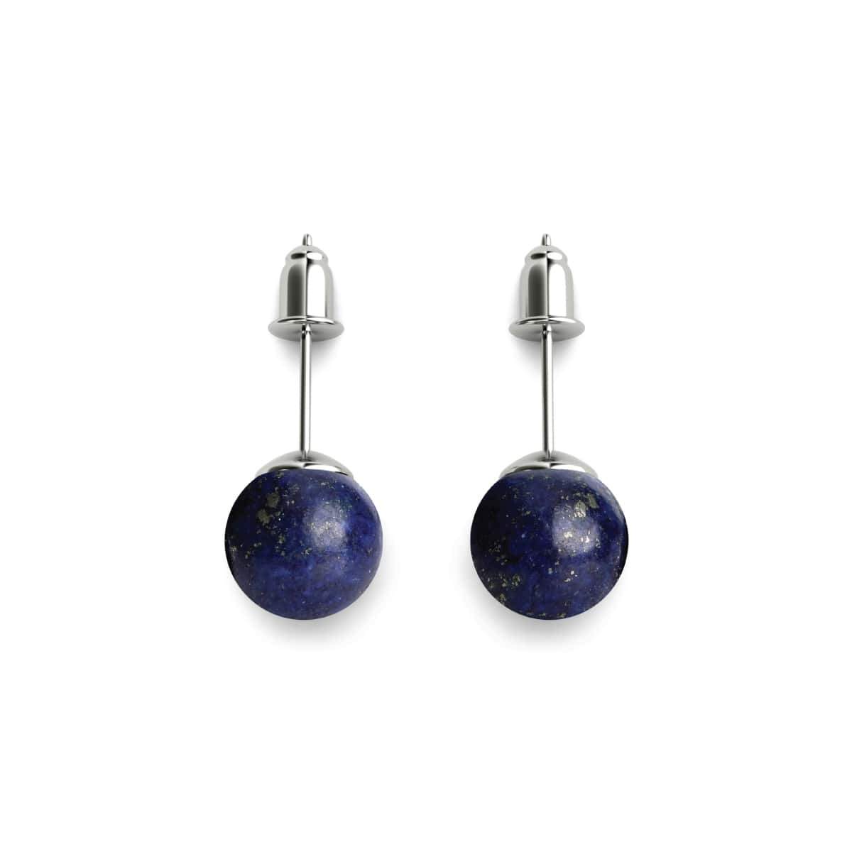 Lapis | .925 Sterling Silver | Gemstone Stud Earrings