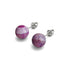 Mulberry Agate | .925 Sterling Silver | Gemstone Stud Earrings