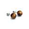 Tigers Eye | .925 Sterling Silver | Gemstone Stud Earrings