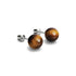 Tigers Eye | .925 Sterling Silver | Gemstone Stud Earrings