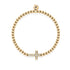 Blessed | Gold Vermeil | CZ Diamond Cross Bracelet