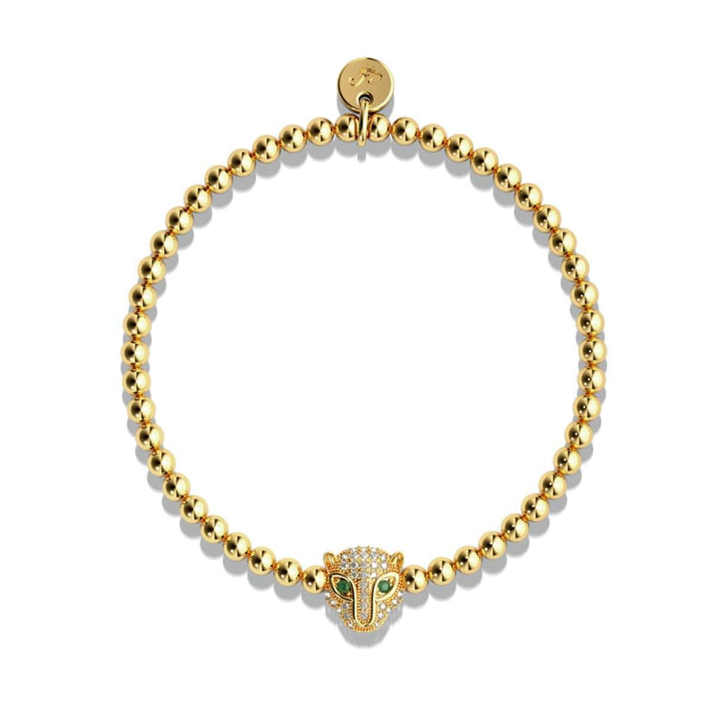 Fierce | Gold Vermeil | CZ Diamond Cat Bracelet