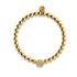 Paw | .925 Sterling Gold Vermeil | CZ Diamond Pup Print Bracelet