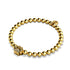 Paw | .925 Sterling Gold Vermeil | CZ Diamond Pup Print Bracelet