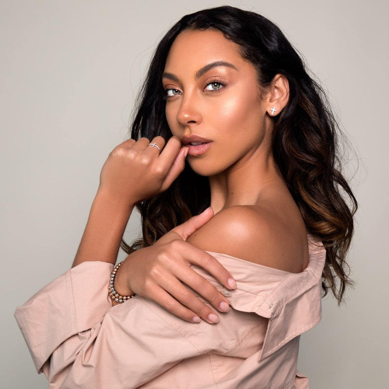 Blessed | .925 Sterling Silver | CZ Diamond Cross Earrings