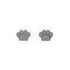 Paw | .925 Sterling Silver | CZ Diamond Pup Print Earrings