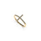 Blessed | Gold Vermeil | CZ Diamond Cross Ring