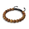 Cedarwood Jasper x Gunmetal | Macrame Bead Bracelet