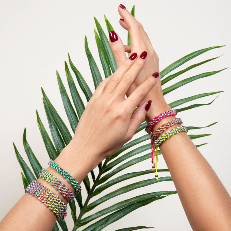 Macaw Links | Deluxe Kismet Bracelet | Spectrum x Silver