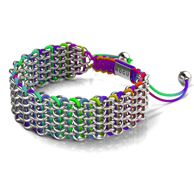 Macaw Links | Deluxe Kismet Bracelet | Spectrum x Silver
