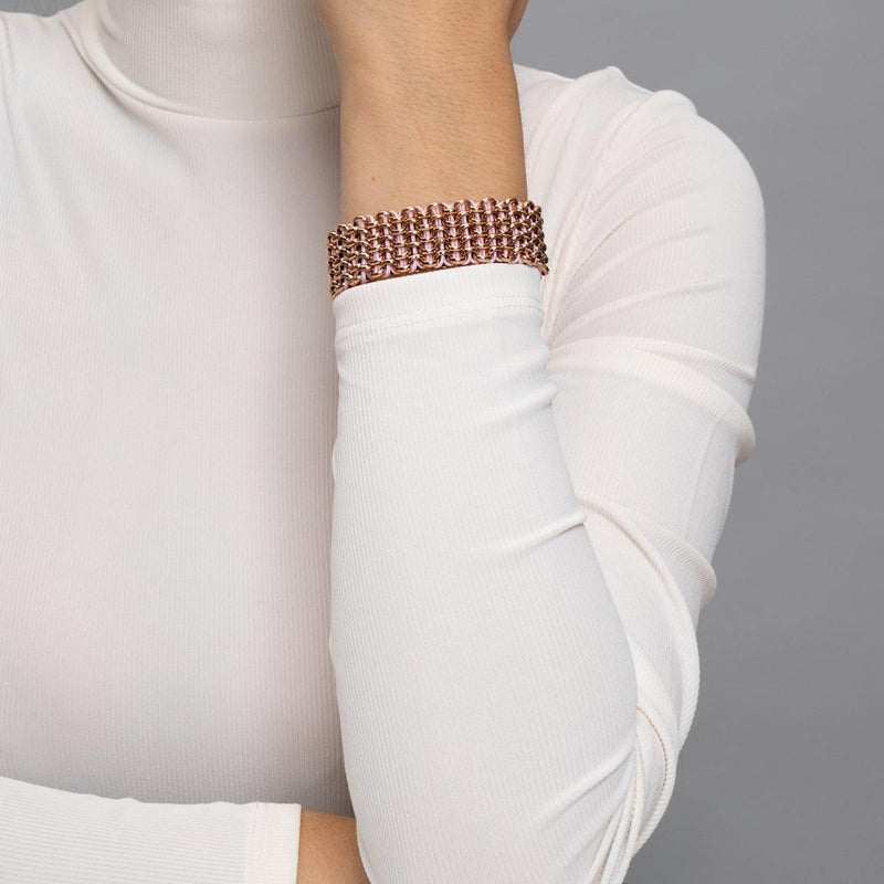 Monarch Butterfly Links | Deluxe Kismet Bracelet | Pink x Rose Gold