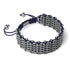 Sumatran Elephant Links | Deluxe Kismet Bracelet | Blue x Silver