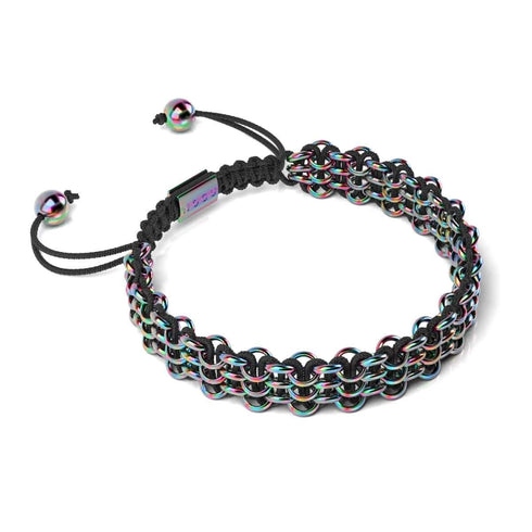 Chameleon Links | Original Kismet Bracelet | Black x Unicorn Silver