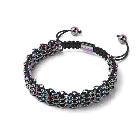Chameleon Links | Original Kismet Bracelet | Black x Unicorn Silver