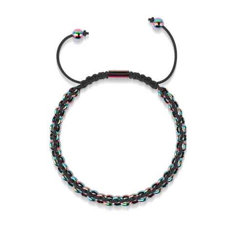 Chameleon Links | Original Kismet Bracelet | Black x Unicorn Silver