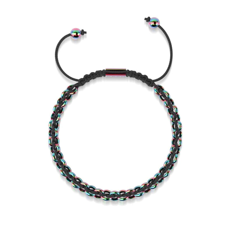 Chameleon Links | Original Kismet Bracelet | Black x Unicorn Silver